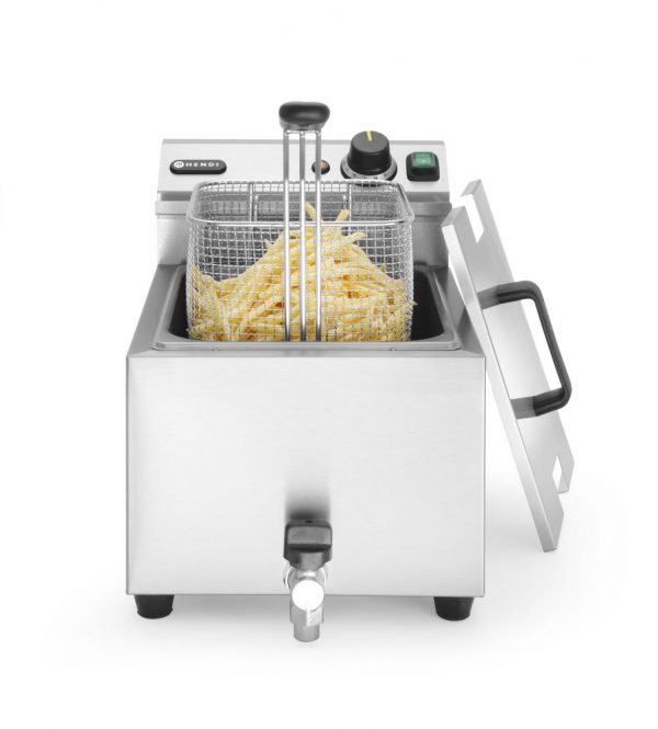 Fritös med tapp 8l "Profi Line", 230V / 3500W, 305 x 515 x (h) 350mm - Bild 3