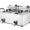 Fritös med tapp 2 x 8l "Profi Line", 230V / 3500W, 605 x 515 x (h) 350mm - Bild 3