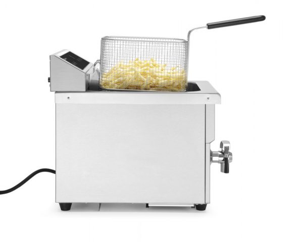 Fritös med induktion och dräneringskran 8l, 230V / 3500W, 290 x 485 x (h) 405mm - Bild 4