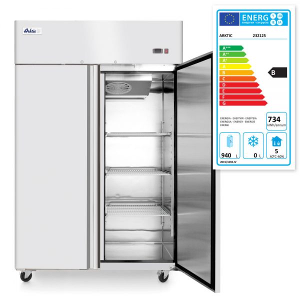 Kylskåp med dubbla dörrar "Profi Line", 1240l, GN 2/1, 230V / 350W, 1314 x 805 x (h) 2065mm - Bild 3