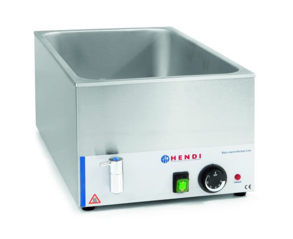 Bain-marie med dräneringskran "Kitchen Line", 230V / 1200W, 340 x 540 x (h) 250mm - Bild 2