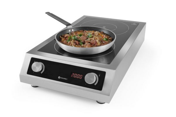 Kokplatta induktion "7000" i serien "Profi Line", 400V / 7000W, 405 x 698 x (h) 145mm - Bild 3