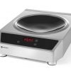 Induktions wok "Modell 3500" i serien "Profi Line", 230V / 3500W, 340 x 450 x (h) 120mm.