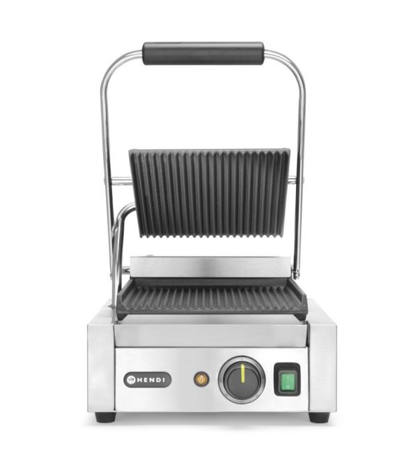 Klämgrill enkel, räfflad topp och botten, 230V / 1800W, 310 x 370 x (h) 210mm - Bild 2
