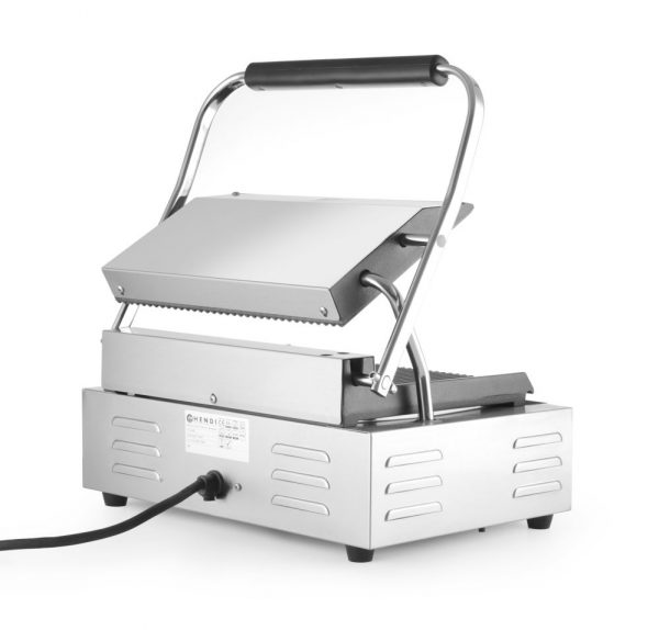 Klämgrill "Panini", räfflad topp och botten, 230V / 2200W, 430 x 370 x (h) 210mm - Bild 4