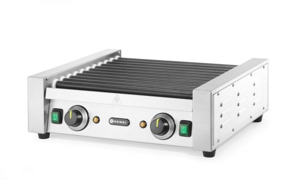 Rullgrill / korvgrill med två zoner och 11 rullar, 230V / 1180W, 520 x 477 x (h) 175mm - Bild 2