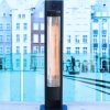 Infravärmare "Tornado", svart, 220-240V /2000 W, 130 x 90 x (h) 900mm - Bild 2