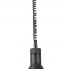Konformad höj- & sänkbar värmelampa, svart, 230V / 250W, Ø275 x (h) 250mm.