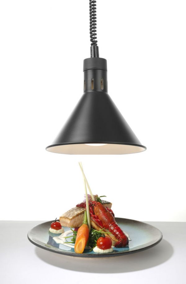 Konformad höj- & sänkbar värmelampa, svart, 230V / 250W, Ø275 x (h) 250mm - Bild 3