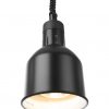Cylinderformad höj- & sänkbar värmelampa, svart, 230V / 250W, Ø175 x (h) 250mm - Bild 3
