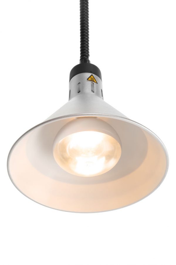 Konformad höj- & sänkbar värmelampa, silver, 230V / 250W, Ø275 x (h) 250mm - Bild 3