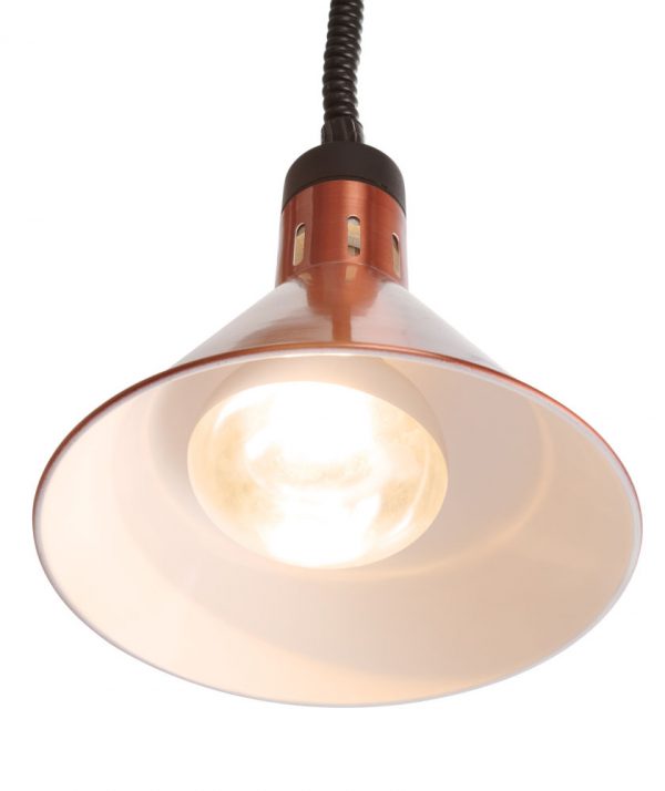 Konformad höj- & sänkbar värmelampa, koppar, 230V / 250W, Ø275 x (h) 250mm - Bild 3