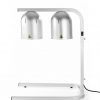 Infravärmare med 2 lampor, silver, 230V / 500W, 453 x 360 x (h) 790mm.