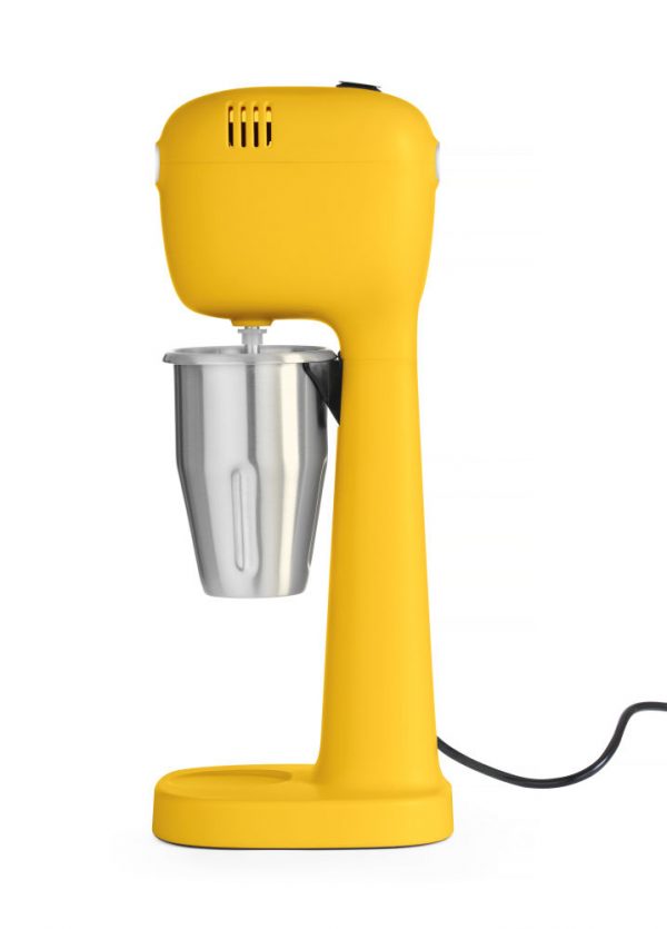 Milkshakemixer designad av Bronwasser, gul, 230V / 400W, 170 x 196 x (h) 490mm - Bild 5