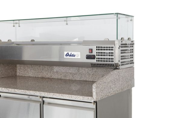 Kylbänk med tre dörrar och display, 380 + 40l, 254l, 230V / 400W, 1365 x 700 x (h) 1030mm - Bild 2