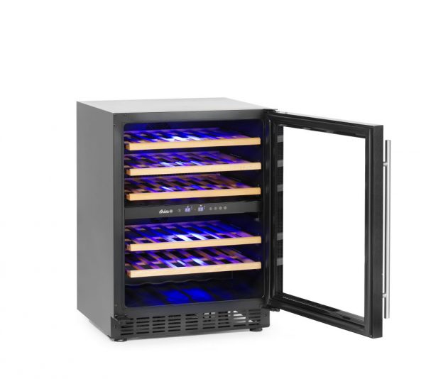 Vinkyl med 2-zoner, 46 flaskor, 133L, 220-240V/90W, 595 x 588 x (h) 820mm - Bild 5