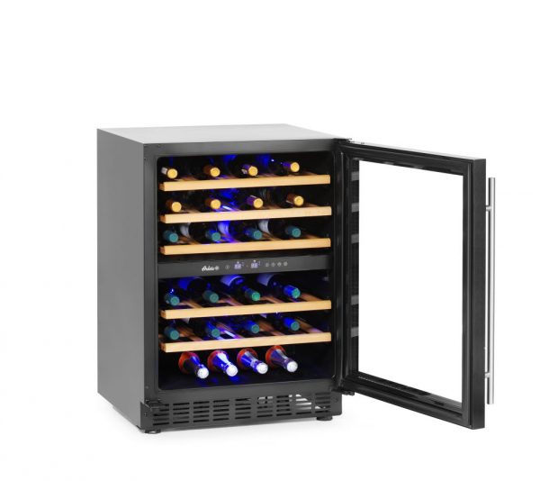 Vinkyl med 2-zoner, 46 flaskor, 133L, 220-240V/90W, 595 x 588 x (h) 820mm - Bild 2
