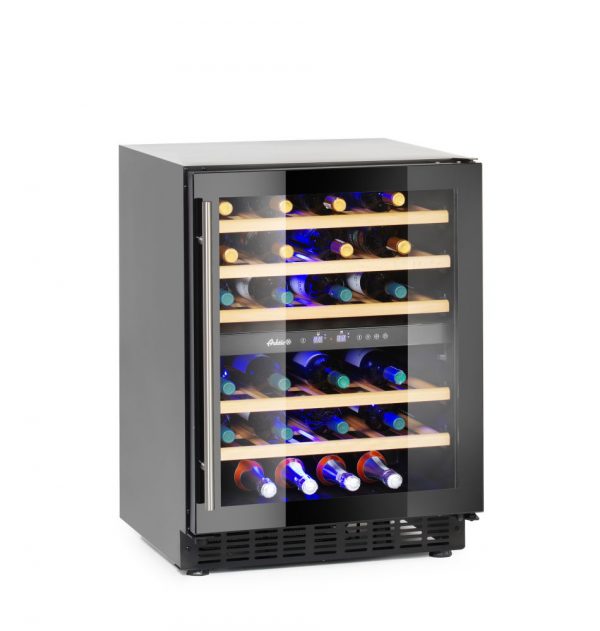 Vinkyl med 2-zoner, 46 flaskor, 133L, 220-240V/90W, 595 x 588 x (h) 820mm - Bild 4