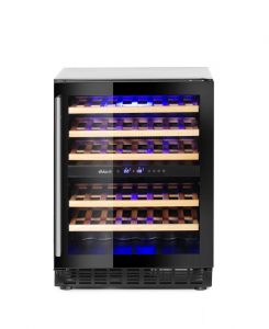 Vinkyl med 2-zoner, 46 flaskor, 133L, 220-240V/90W, 595 x 588 x (h) 820mm