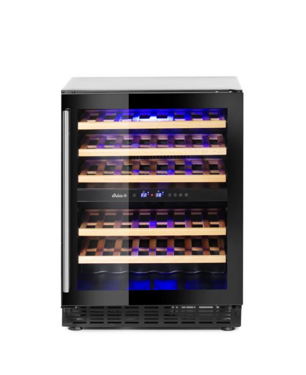 Vinkyl med 2-zoner, 46 flaskor, 133L, 220-240V/90W, 595 x 588 x (h) 820mm