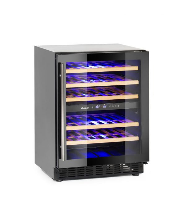 Vinkyl med 2-zoner, 46 flaskor, 133L, 220-240V/90W, 595 x 588 x (h) 820mm - Bild 3