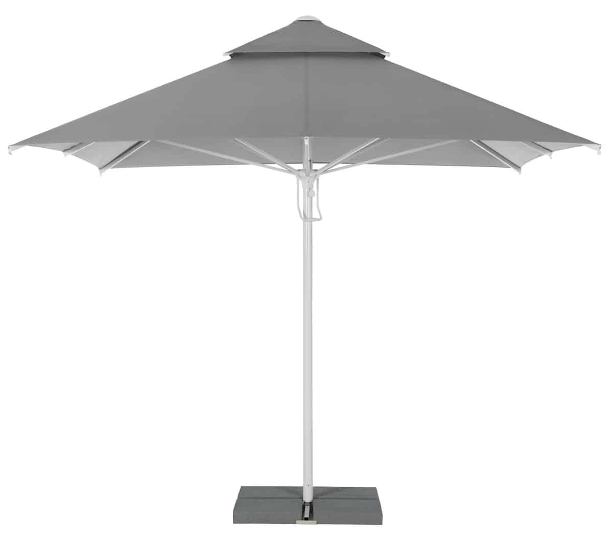 Parasoll ”Telescopic II”, 4 x 4 meter - Svart