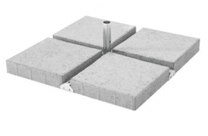Parasollfot för 3 x 3, 3.5 x 3.5 och 4 x 4 meter