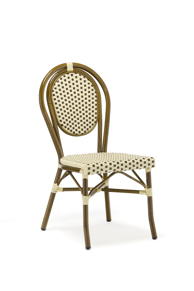 Stol "Paris I", konstrotting - Brun