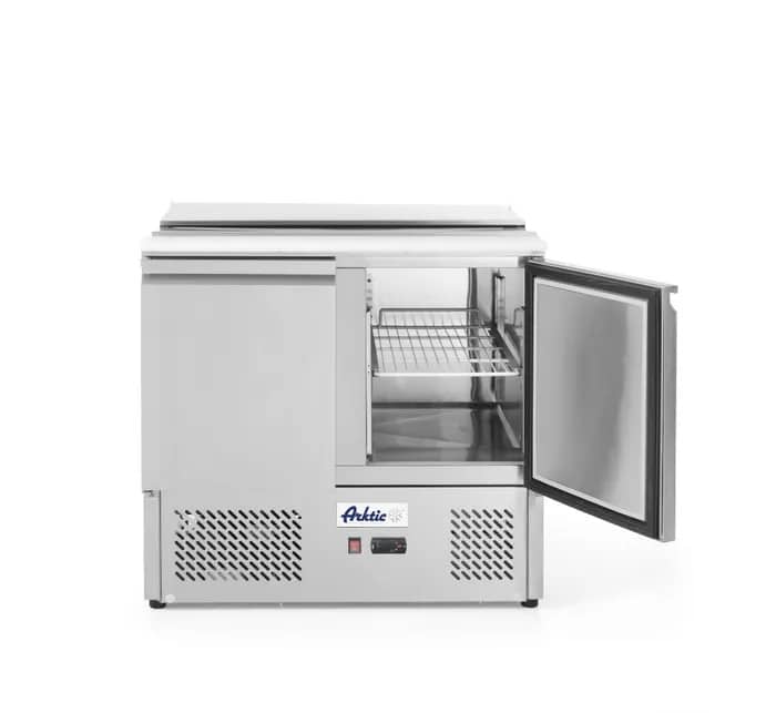 Kylbänk med två dörrar ”Salladsdisk”, -2/8°c, 300L, 230V / 310W, 900 x 700 x (h) 888mm