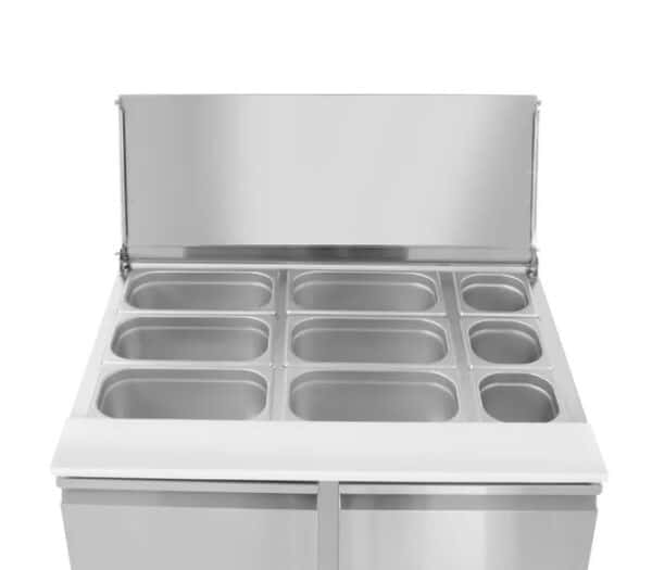 Kylbänk med två dörrar ”Salladsdisk”, -2/8°c, 300L, 230V / 310W, 900 x 700 x (h) 888mm - Bild 2