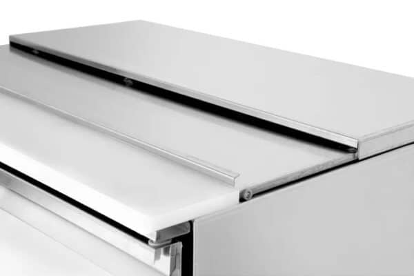 Kylbänk med två dörrar ”Salladsdisk”, -2/8°c, 300L, 230V / 310W, 900 x 700 x (h) 888mm - Bild 3