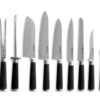 Knivset med väska, rostfritt stål, 9-delar, 445 x 260 x (h) 65 mm