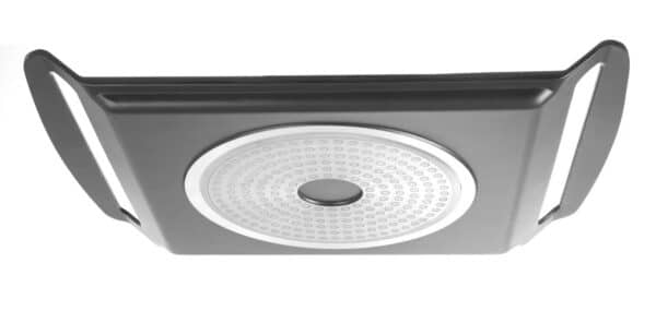 Räfflad grillpanna för induktionshällar, aluminium, 390 x 260 x (h) 35 mm - Bild 3