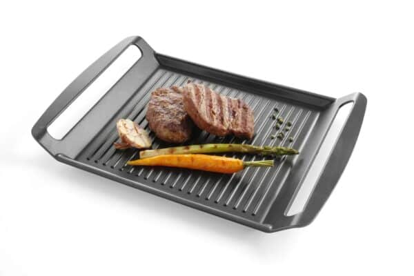 Räfflad grillpanna för induktionshällar, aluminium, 390 x 260 x (h) 35 mm - Bild 7