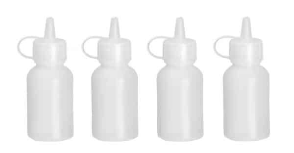 Garneringsflaska transparent, 4-pack