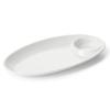 Sushitallrik i melamin, vit, 25 x 13.3 x 2.4 cm