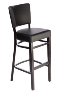 Select, Barstol "Madonna M" i wenge med svart konstläder