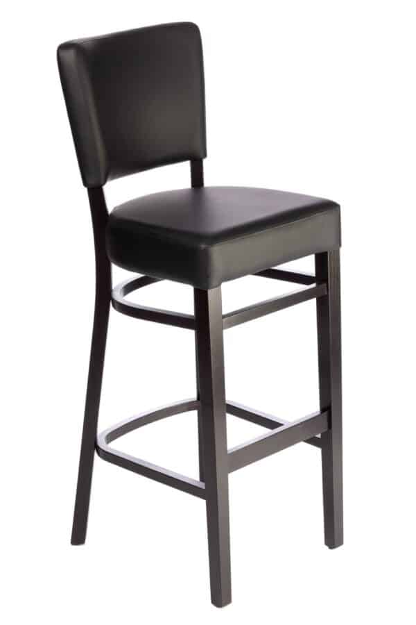 Select, Barstol "Madonna M" i wenge med svart konstläder