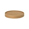 Lock för soppskål, papp rund Ø 11.5 cm, 1.6 cm brun, 500-pack