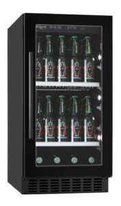 mQuvée Inbyggbar ölkyl - BeerServer 40 cm - Svart - 80 liter