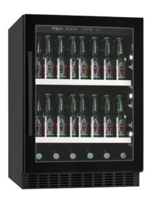 mQuvée Inbyggbar ölkyl - BeerServer 60 cm - Svart - 116 flaskor