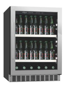 mQuvée Inbyggbar ölkyl - BeerServer 60 cm - Rostfritt stål - 122 flaskor