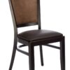 Stol Daniel - wenge, mörkbrunt konstläder i sits / mocca-imitation i rygg - Bild 2