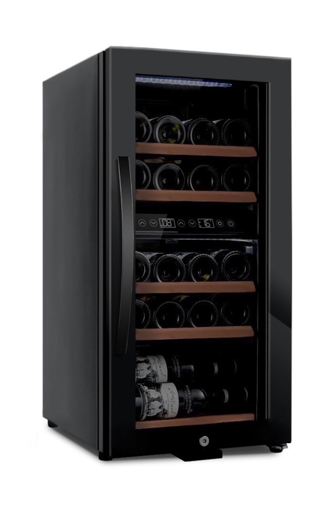 mQuvée Fristående vinkyl - WineExpert 24 Helglasad Svart - 24 flaskor