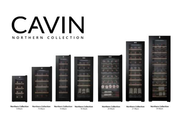 Cavin Fristående vinkyl - Northern Collection 18 Svart - 18 flaskor - Bild 11