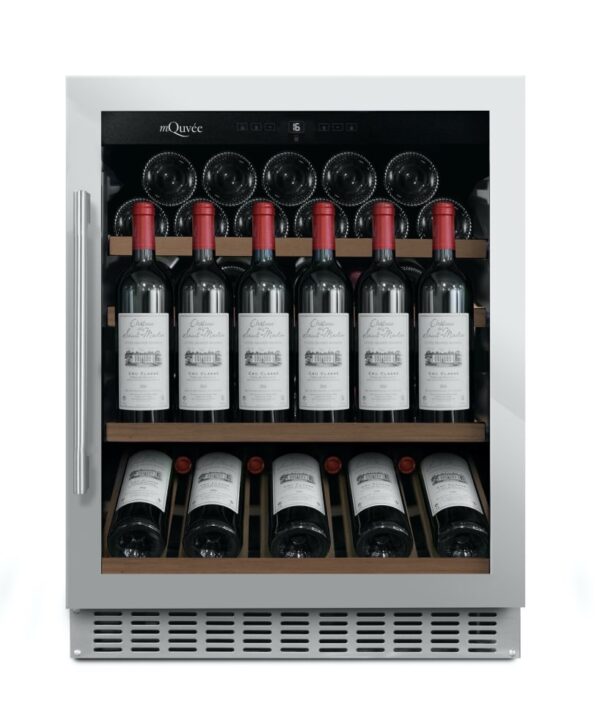 mQuvée Inbyggd vinkyl - WineCave 700 60S Rostfritt stål - 43 flaskor