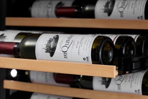 mQuvée Inbyggbar vinkyl - WineCave 187 - Label view Antracit Svart - 120 flaskor - Bild 4