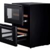 mQuvée Inbyggbar vinkyl - WineCave 60DD Helglasad Svart - 42 flaskor