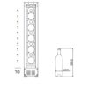 mQuvée Inbyggbar vinkyl - WineCave 700 15S Rostfritt stål - 10 flaskor - Bild 5