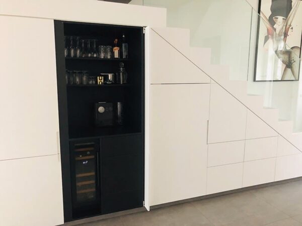 mQuvée Inbyggbar vinkyl - WineCave 700 30D Antracit Svart - 16 flaskor - Bild 7